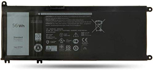 Fully 33YDH Replacement Laptop Battery Compatible with Dell Inspiron 13 7353 17 7000 7773 7778 7779 Series Notebook PVHT1 DNCWSCB6106B - 15.2V 56Wh/3500mAh