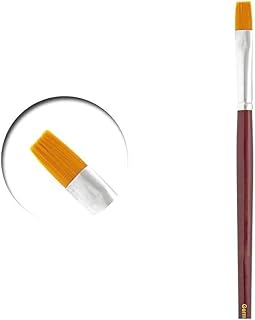 Acrylicos Vallejo No.2 Synthetic Flat Rectangular Round Handle Dry Paint Brush Vallejo Model Paint