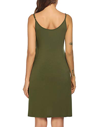 Ekouaer Women's Nursing Dress Maternity Nightgown For Sleepwear Loungewear Pregnancy Sleepshirts Army Green #TOP4