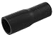 Pegasus SR38.32-BLACK, Black Silicone Hose, 1 1/2 x 1 1/4 inch Straight Reducer (no logo)