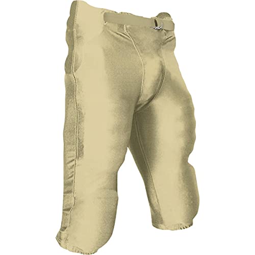 CHAMPRO Adult Terminator Integrated Football Pants Vegas Gold Large