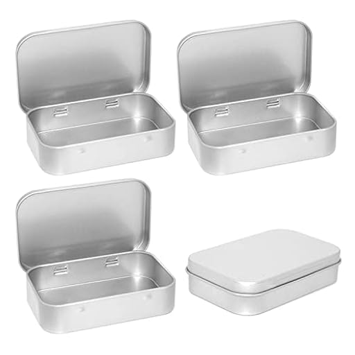 caja de hierro de almacenamiento de una pieza de aluminio de 4 piezas, contenedor de almacenamiento rectangular de metal, caja de objetos pequeños de almacenamiento para el hogar | Ya disponible en tu tienda friki favorita! En mundofriki.es!