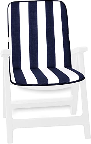 Cuscino per sedia/poltrona pieghevole, con lacci ed elastici per una perfetta aderenza. 100% MADE IN ITALY