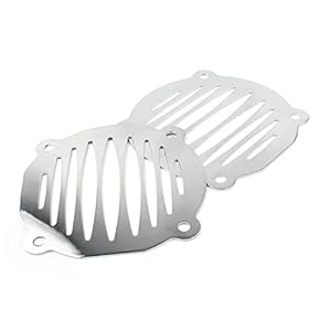 Phindice Motorcycle Fairing Speaker Grill Covers Front Speaker Grill For Harley -Davidson Flht Models 2000-2013 Chrome 3 31bmja++col. sl500 . ss300