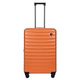 Bric's Nausica 27" Expandable Spinner - Polycarbonate Hardshell Checked Suitcase, TSA Lock, Double Wheels, Orange