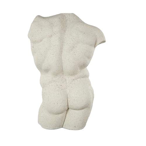 Estatua decorativa de polystone blanca 13 x 8 x 20 in miniatura 3