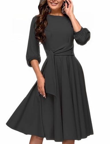 image for FENJAR Women's Formal Dresses Casual Wedding Guest Church Work Eleganc