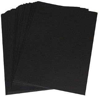 StellaWeds 10 x A4 Black Card Stock - 260gsm