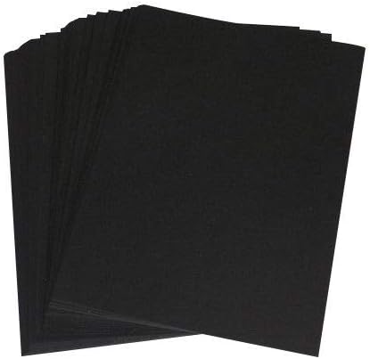 StellaWeds 10 x A4 Black Card Stock - 260gsm
