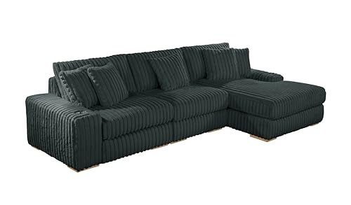 Best Quality Furniture 3-Piece Sectional Sofa Reversible