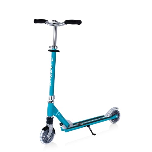Trottinette Globber Flow Element Comfort Lights Aqua 727-310 pour adulte couleur bleu