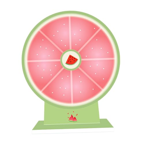 KiBcsLic Tabletop Prize Turntable Fortune Wheel Reusable, Rotating Prize Wheels, Roulette Wheel for Fortune Game Gatherings Party Pub, Style D