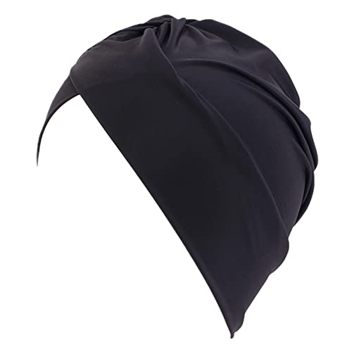 Bonnet de tête de turban musulman pour femme - Bonnet en maille, Noir , taille unique Cover