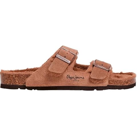 PEPE JEANS LONDON Oban Warm Sandals US 8 Brown Cover