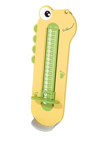 Pandagies Paris – Pedimetro para bebé y niño – Dispositivo de medición de pie para determinar la talla del Nourisson (amarillo)