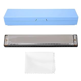 Wisecoco Harmonica, C Key 24 Trous Tremolo Harmonica Orgue à Bouche pour Enfants avec Étui De Transport Et Chiffon, pour Débutants Adultes Étudiants Cadeaux(Noir) - Les Beatles, Paul McCartney, John Lennon, RIngo Starr, George Harrison