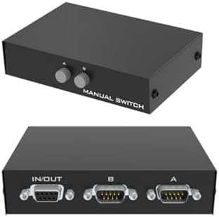 Serial DB9Pin RS232 Switch Splitter 2 in 1 Out 1 in 2 Out