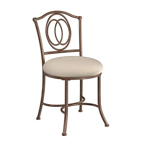 Hillsdale, 50945A, Emerson Metal Vanity Stool, Golden Bronze Hillsdale, 50945A, Emerson Metal Vanity Stool, Golden Bronze