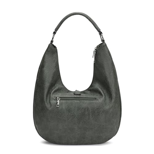 Bolso Hobo de cuero oversize para mujer miniatura 4