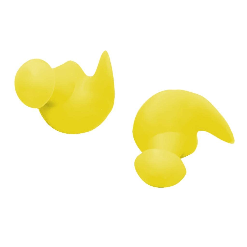 James 2 Pairs Swimming Ear Plugs for Men and Women, Yellow 1