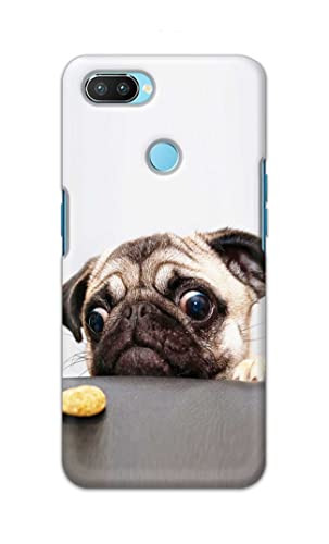 Image of PRINTFIDAA� Printed Hard Back Cover Case for Realme 2 Pro Back Cover (Pug Dog) -2808