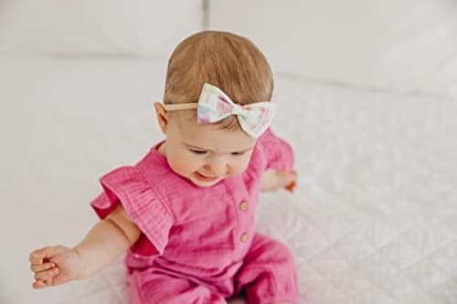 Copper Pearl Baby Bowtie Headbands - Limited Collection — 사진 5