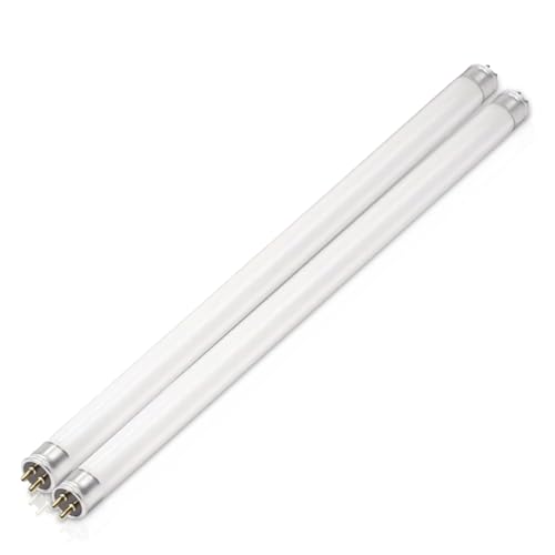 F8T5 CW Fluorescent Bulbs 12 Inch - F8 T5 8W Cool White 4100K Fluorescent 12\" Under Cabinet Light Bulbs Linear T5 380 Lumens - Under The Counter Small Light Bulb - Pack of 2