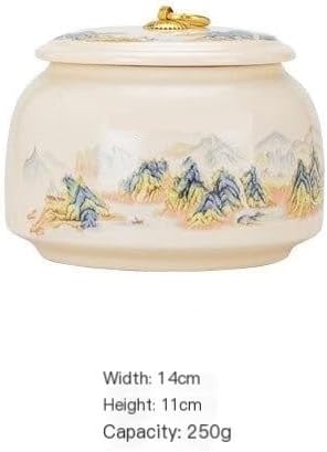 SONGCHAO Sugar Jar Ceramic Tea Cans Tea Sealed Cans Green Tea Black Tea Universal Tea Cans Tea Cans Empty Cans Tea Canister