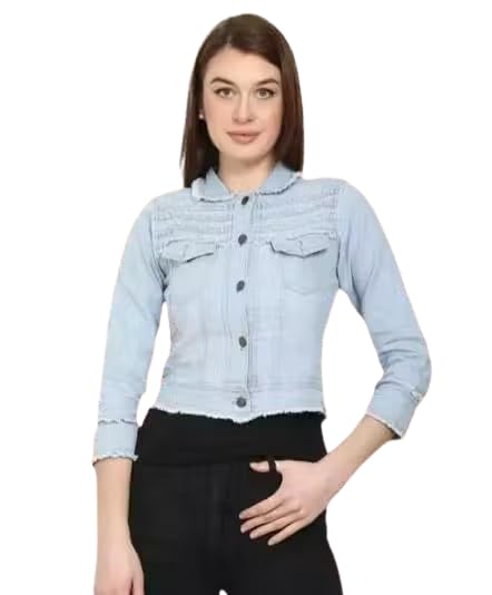 Women's Classic Denim Jacket – Stylish Button-Down Jean Jacket with Pockets | Casual Slim Fit Outerwear for All Seasons_DenimJacket_D4_-picture-36