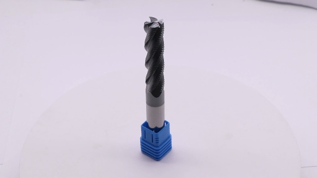 Image of 4 Flute Solid Carbide Long Roughing End Mill(1Pc, 1 /2 inch), ALCrSiN Coated | 35 Helix, 1 /2 inch Cutting Dia, 1 /2 inch Shank Dia, 2 inch LOC, 4 inch OAL, for Milling Alloy Steel, Carbon Steel, Cast Iron