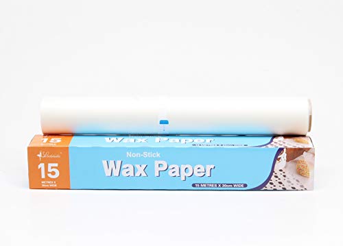 Luckybaker wax paper roll for food wrapping,soy wax for kitchen freezer paper, non-stick freezer dough and meat,durable and sustainable paper 11.8 inch 49 ft pack of 2 boxes,BPA and PFASs free