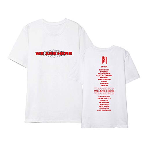 Monsta X KPOP T Shirt Monsta X Camiseta Moda Coreana Manga Corta HYUNGWON Jooheon IM...