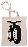 Beige Wigoro Fatbike Einkaufstasche Tote Beige Shopping Bag