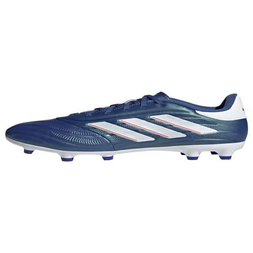 adidas Unisex Copa Pure II.3-Firm Ground Football Boots Sneaker, Lucid Blue/White/Solar Red, 10 US Men