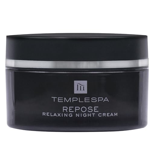 TEMPLESPA | REPOSE | Relaxing Aromatherapy Night Face Cream, Vitamin-Rich, Anti-Ageing Night Moisturizer to Calm, Relax & Settle the Skin, Natural Ingredients, Cruelty-Free, Vegan, 1.6 fl.oz.