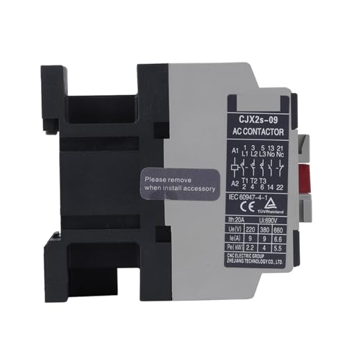 Contacteur triphasé CJX2S 9A idéal pour la commande de moteurs électriques 220V