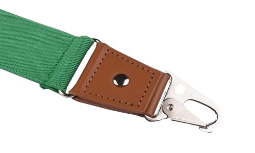 Image of Suspenders for Men Snap Hooks with 1.4 Inch Elastic Y-Back Adjustable