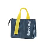 ランチバッグ お弁当袋 内部断熱アルミニウム箔 防水 厚手保温バッグ ランチトートバッグ ファスナー付き 保温バッグ 通勤/通学/ピクニック/仕事/アウトドア/オフィス/旅行用 男女兼用 (グレー)