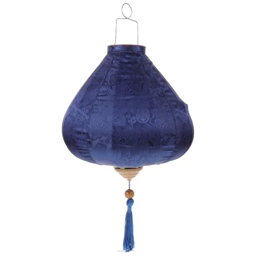 Hemobllo Vietnamese Lantern, Hanging Fabrics Lantern, Oriental Silk s Izakaya,Garden Outdoors Hanging, Decoration with Tassel