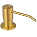 Samodra Soap Dispenser for Kitchen Sink, Premium Stainless Steel Pump Head 17 OZ Bottle 3.15 Inch Threaded Tube for Granite Thick Deck Installs (Gold)