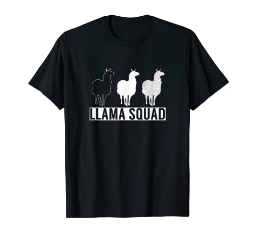 Funnny Llama Squad Alpaca Lovers Teacher Gift Hombres Mujeres Niños Camiseta