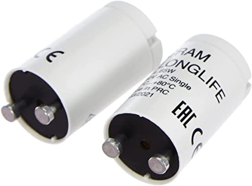 Osram Starter 111 Longlife, Für Einzelschaltung von Leuchtstoffröhren, 2er-Pack, Grau