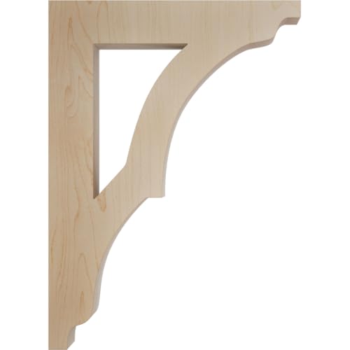 Ekena Millwork BKTW01X06X09AVMA Small Avila Wood Wood Brackets, 1 3/4"W x 6 1/2"D x 9"H , Maple by Ekena Millwork - Image 3