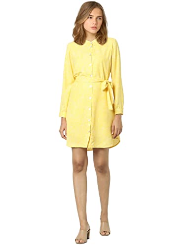 Image of ONLY Women's Black & Coral Shirt Mini Dress