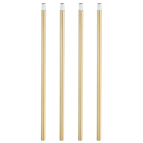 Image of PATIKIL Threaded Extension Rod, 4 Sets 12 inch M10 x 1mm Fine Thread Lamp Pipe with Lamp Pipe Nipples for Pendant Light Island Lighting Chandeliers Stems, Bronze