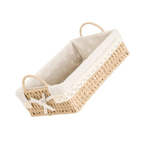 Panier de rangement en rotin grand format solution gain de place bureau et maison