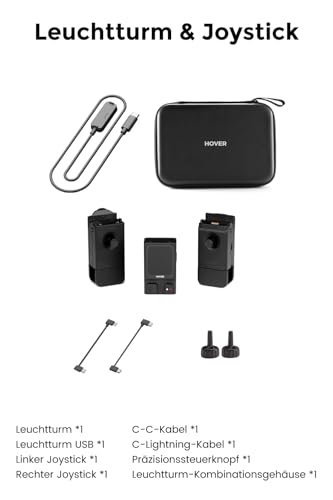 HOVERAir Beacon & Joystick Set – Leichter Bewegungskontroller mit Echtzeit-Anzeige und sicheren Flugfunktionen für Radfahren, Reisen und Outdoor-Aufnahmen
