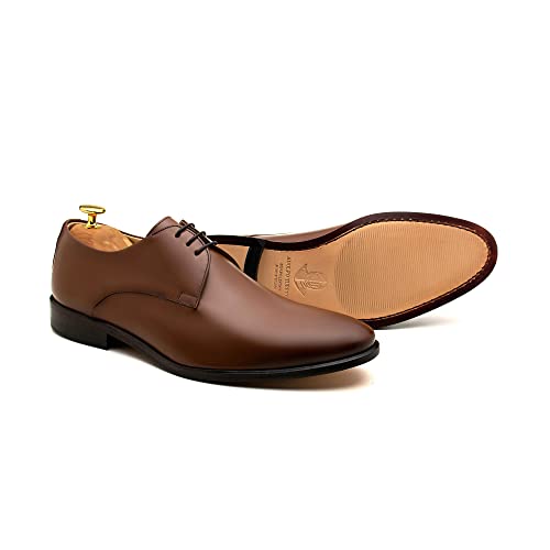 Image of Leather Formal /Classic Shoes Oxfords Plain Derby Merida