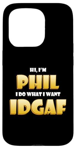 Phil Costume IDGAF Funny Meme Phil Halloween Costume Philips �X�}�z�P�[�X iPhone 15 Pro �p