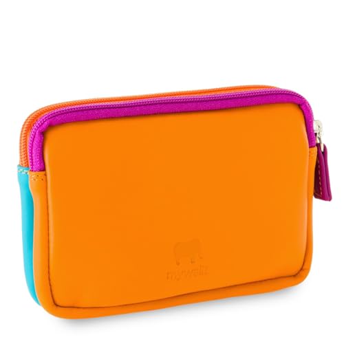 mywalit Small Leather Double Zip Purse | Coin Pocket & Zipped Compartment | Card Slot | Copacabana | Stylish & Compact Accessory for Men & Women | Perfect for Everyday Use3